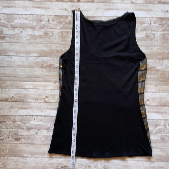 Express Sequined Tank Top Silver Gold  Chevron Scoop Neck Size S - Picture 8 of 11